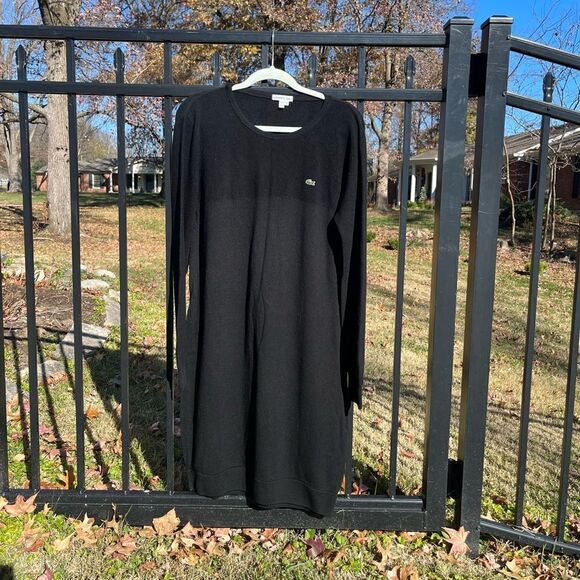 Lacoste Long Sleeve Sweater Dress - Picture 2 of 10